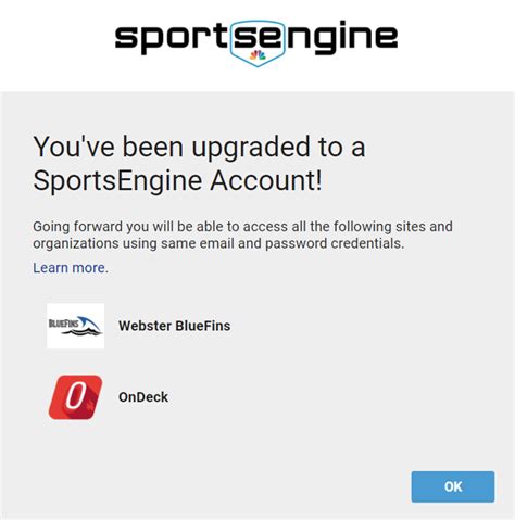 sportsengine login to account